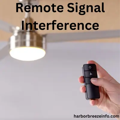 harbor breeze ceiling fan Remote Signal Interference